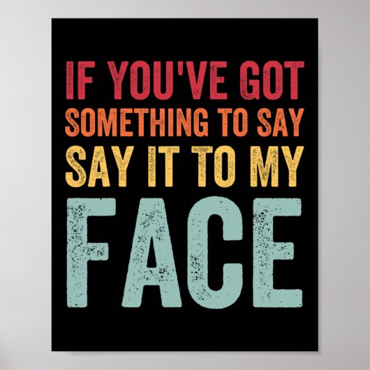 俺の顔得カマラHに言いたいことがあるな ポスター (正面)