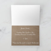 俺のJrのブライドメイドになってくれるか？ひま素朴花 招待状 (内部)