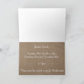 俺のJrのブライドメイドになってくれるか？ひま素朴花 招待状 (内部)