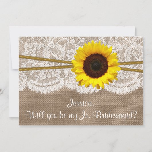 俺のJrのブライドメイドになってくれるか？ひま素朴花 招待状 (正面)