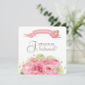 俺のJRのブライドメイドになってくれるか?ロマンチックなバラ 招待状 (スタンド正面)