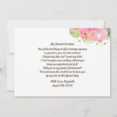 俺のJRのブライドメイドになってくれるか？ロマンチックなバラ 招待状 (裏面)