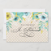 俺のJRの花嫁になってくれるか？水彩フローラ 招待状 (正面)