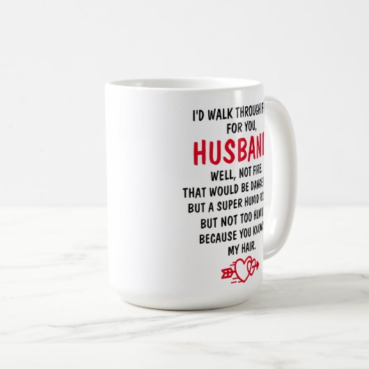  俺はお前達の夫のために火の中を歩く コーヒーマグカップ (正面右)