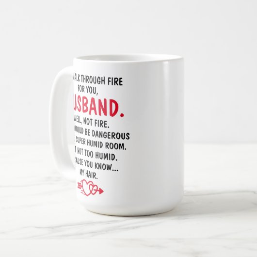 俺はお前達の夫のために火の中を歩く コーヒーマグカップ (正面左)