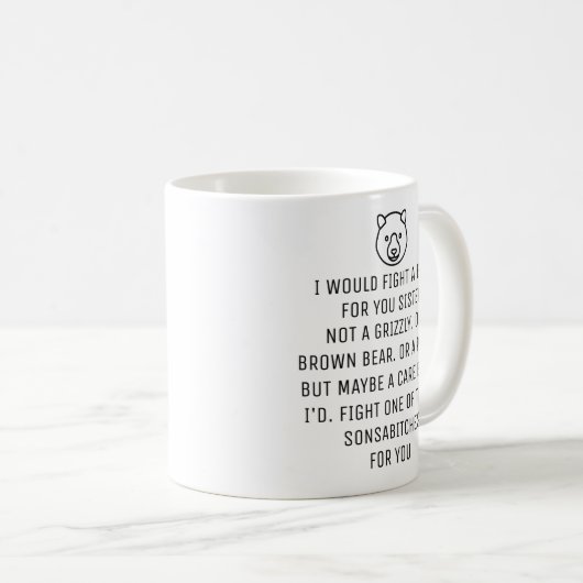 俺はお姉さんのために熊と戦う コーヒーマグカップ (正面右)