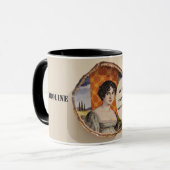 俺はここにいる俺は起きてる押すな！編集可能 マグカップ (正面左)