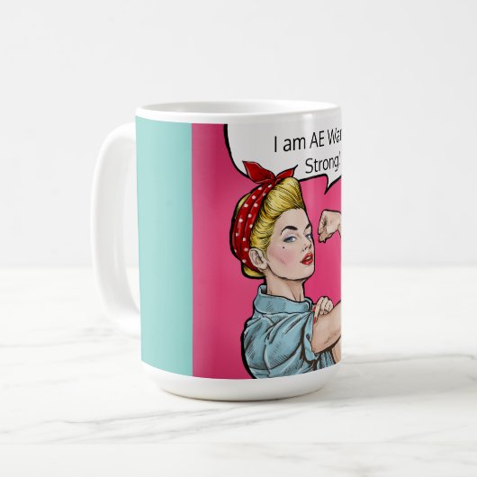 俺はアイウォリアー・ストロングだ！マグ コーヒーマグカップ (正面左)