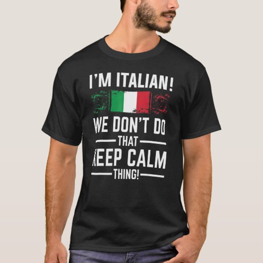俺はイタリアンあんな落ち着いた保のはやらない Tシャツ (正面)