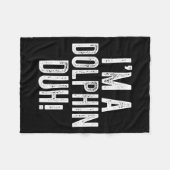 俺はイルカだ!イルカの衣装 フリースブランケット (正面(横))