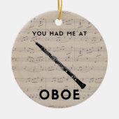 俺はオボエのユーモアおもしろいを交わした セラミックオーナメント (正面)