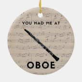 俺はオボエのユーモアおもしろいを交わした セラミックオーナメント (裏面)