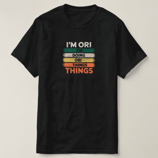 俺はオリ、オレはオリのことをやってる Tシャツ (デザイン正面)
