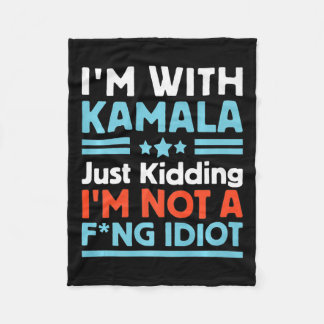 俺はカマラと一緒にいるから嘘つきじゃない フリースブランケット