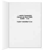 俺はサスカッチとバレンタインデーのカードで休む (内側 (右))