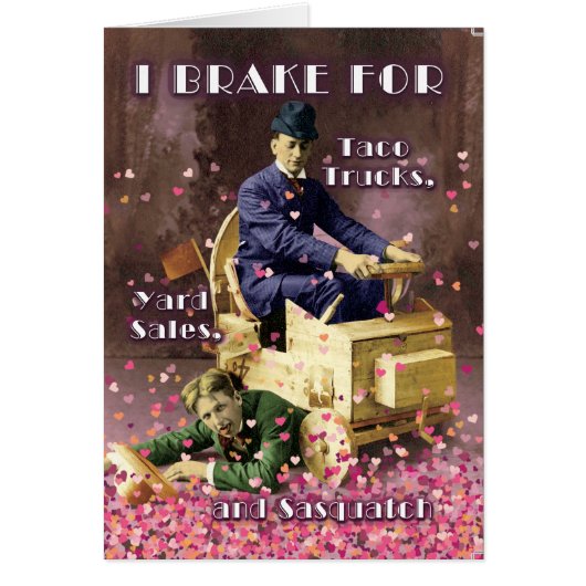 俺はサスカッチとバレンタインデーのカードで休む (正面)