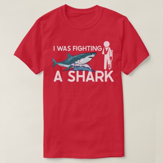 俺はサメと戦っていた Tシャツ (デザイン正面)