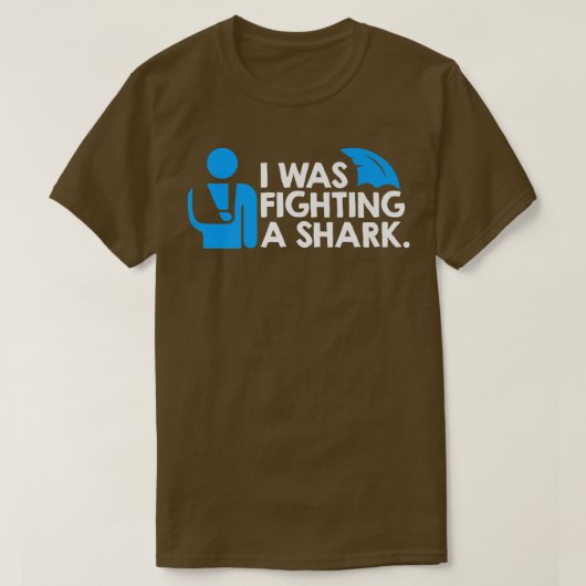 俺はサメと戦っていた Tシャツ (デザイン正面)