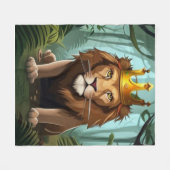 俺はジャングルの王だ！ フリースブランケット (正面(横))