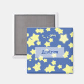 俺はスターだ!名前ブルー/イエローマグネット マグネット (正面/裏面)