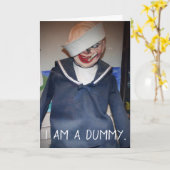 俺はダミーだ、お前は弦を持っているパーソナライズされた カード (黄色い花)