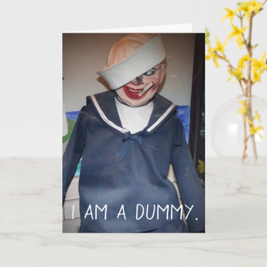 俺はダミーだ、お前は弦を持っているパーソナライズされた カード (黄色い花)