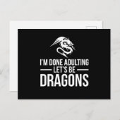 俺はドラゴンになろうって姦淫した ポストカード (正面/裏面)