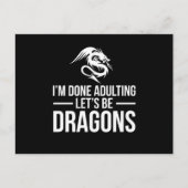 俺はドラゴンになろうって姦淫した ポストカード (正面)