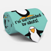 俺はバカに囲まれる!ペンギおもしろいン ネクタイ (ロール)
