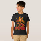 俺はバーニング素晴らし・ドラゴンだ Tシャツ (正面フル)