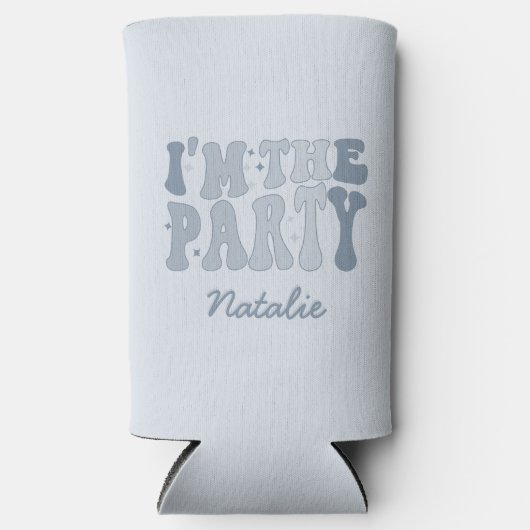 俺はパーティーだクールパーソナライズされた スリム缶クーラー (正面)