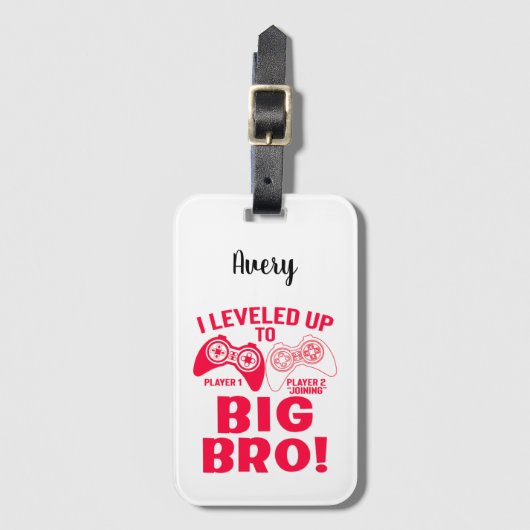 「俺はビッグ・ブロにレベル下げしたんだ！ ラゲッジタグ (正面縦)