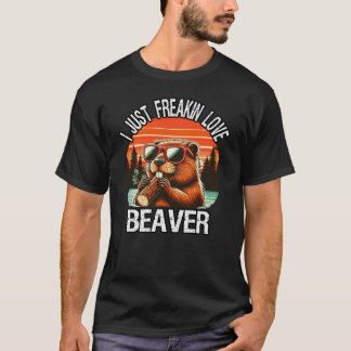 俺はビーバー好きになっちゃった Tシャツ