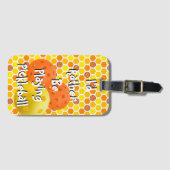 俺はピクルス遊ボールのオレンジ黄色 ラゲッジタグ (正面横)