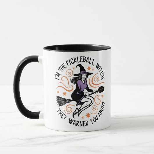 俺はピックボールの魔女警告だよ マグカップ (左)
