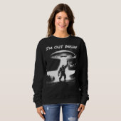 俺はブルーを追い出した!Bigfoot UFO for Darker Items Women's スウェットシャツ (正面フル)