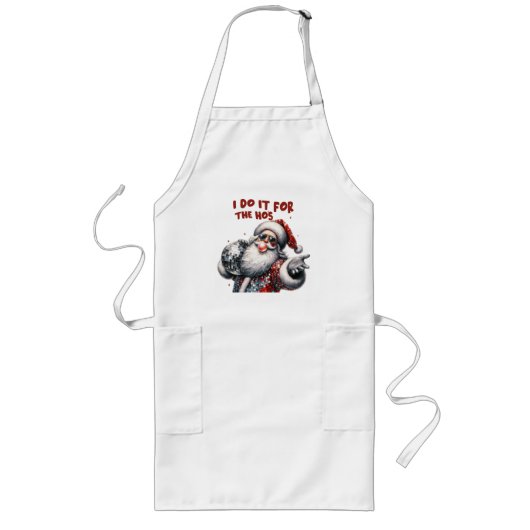 俺はホーズのためにレトロ・サンタ ロングエプロン (正面)