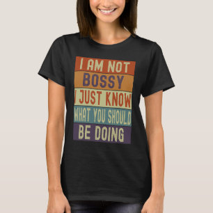 俺はボッシじゃないお前が何をすべきか分かってるだけだ Tシャツ