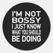 俺はボッシじゃなくて君がジョーをやるべきだって分かってるんだ ラウンドシール (正面)