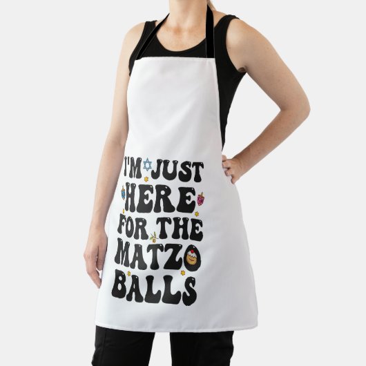 俺はマッツォボールのハヌカーにおもしろい来た エプロン (インサイチュ)