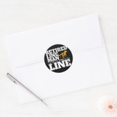 俺はラインマンで時間を過ごし退職したた ラウンドシール (封筒)