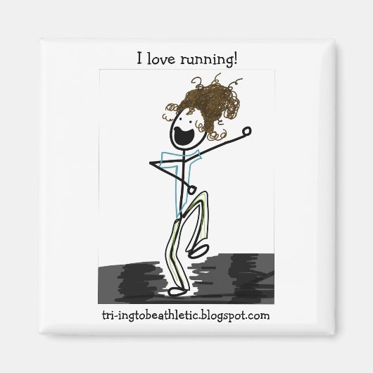 俺はランニングの!磁石 マグネット (正面)