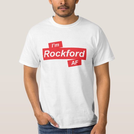 俺はロックフォードAF Tシャツだ Tシャツ (正面)