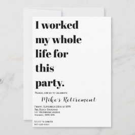 俺は一生働いたのか？ 招待状