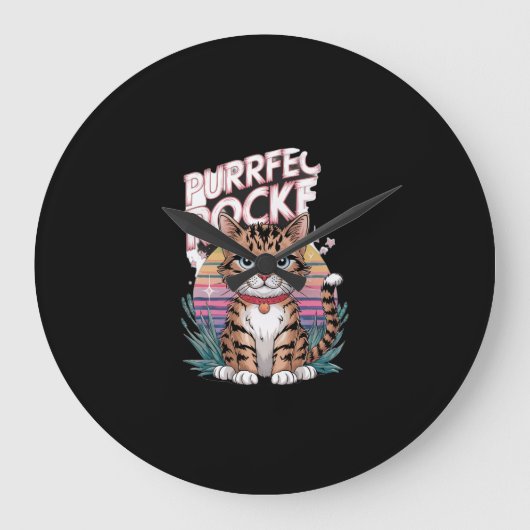 俺は不機嫌だ！ドッグ ラージ壁時計 (正面)