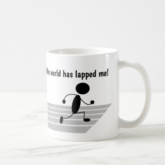 俺は世界から遠く離れて俺を追い詰めた!おもしろい コーヒーマグカップ (右)