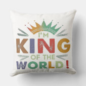「俺は世界の王だ！」 色数々の装飾用クッション クッション (裏面)