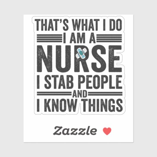 俺は人を刺すナースだおもしろい シール (シート)