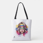 俺は何だ!!!夢想家のスタイルを取る トートバッグ (裏面)