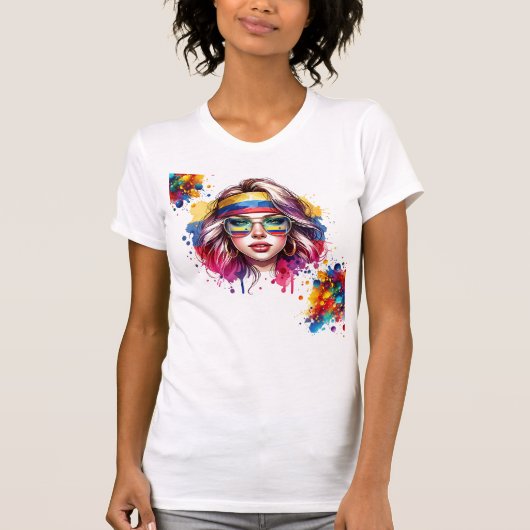 俺は何だ!!!夢想家のスタイルを取る Tシャツ (正面)